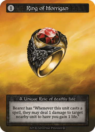 その他 Ring of Morrigan foil Sorcery TCG Ring of Morrigan (Unique Foil) - Card Cavern