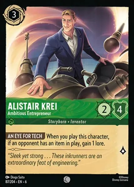087/204 Alistair Krei - Ambitious Entrepreneur (Foil)