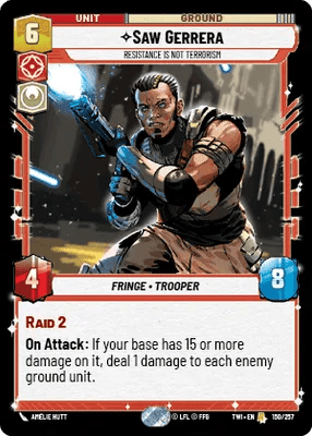 150/257 Saw Gerrera - Resistance is not Terrorism (Foil)