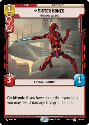 154/257 Mister Bones - I Performed Violence (Foil)