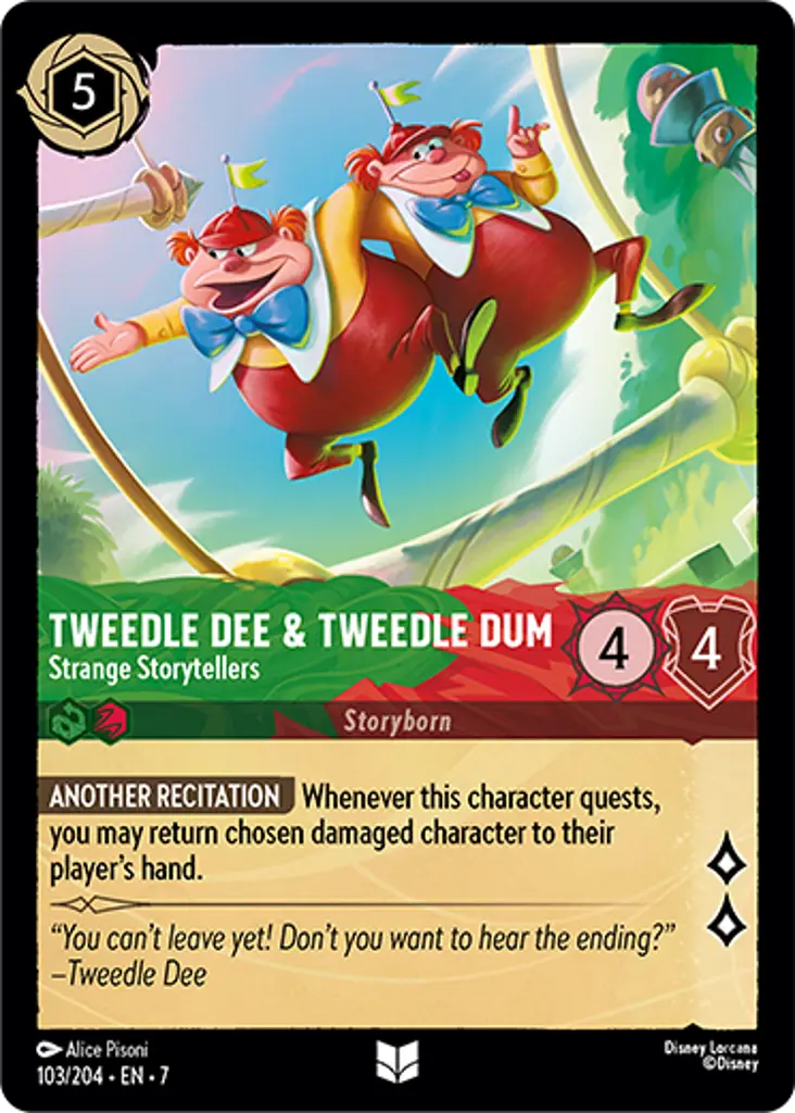 103/204 Tweedle Dee & Tweedle Dum - Strange Storytellers (Foil)