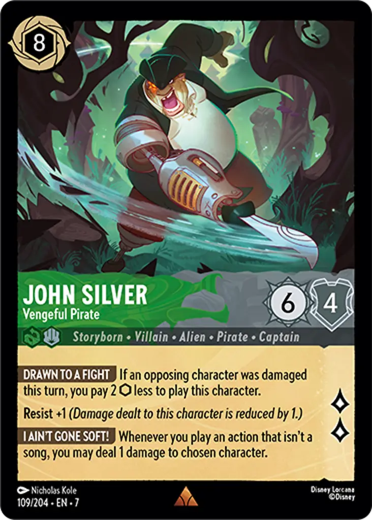 109/204 John Silver - Vengeful Pirate