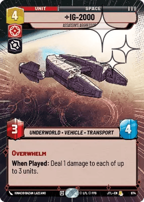 874 IG-2000 Assassin's Aggressor (Hyperspace Foil)