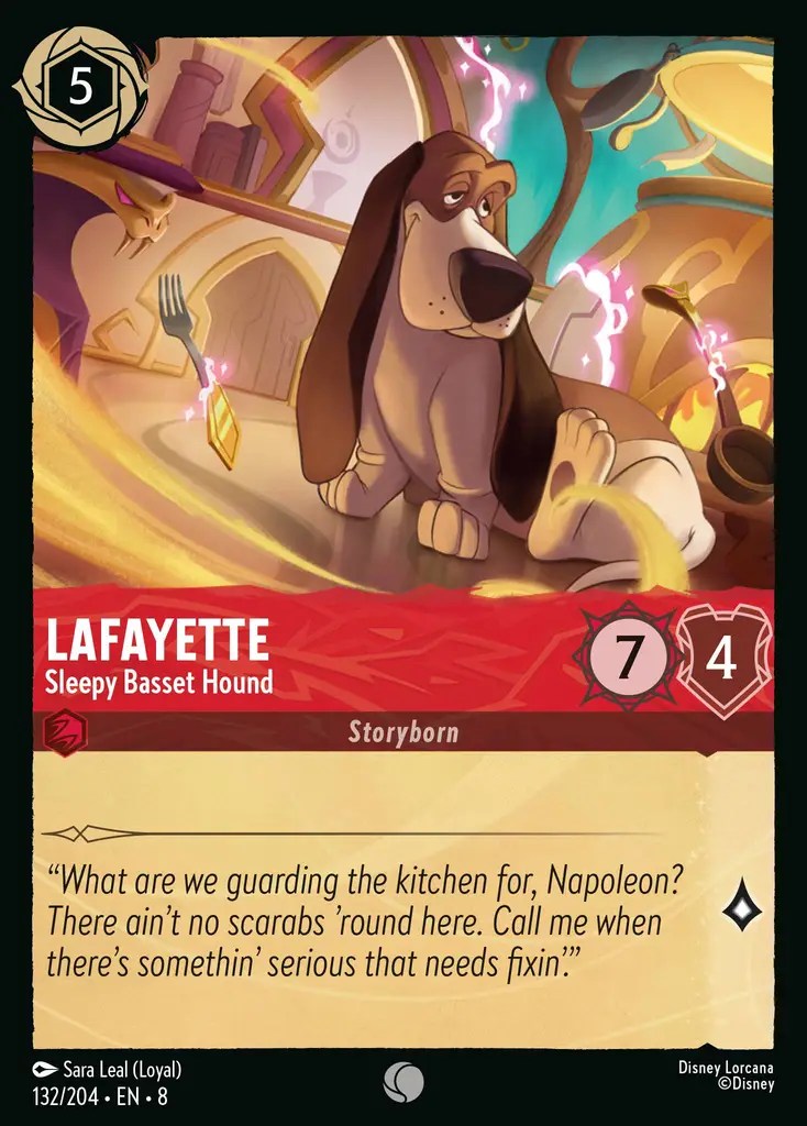 132/204 Lafayette - Sleepy Basset Hound (Foil)