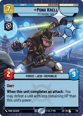 778 Pong Krell - It's Treason, Then (Hyperspace Foil)