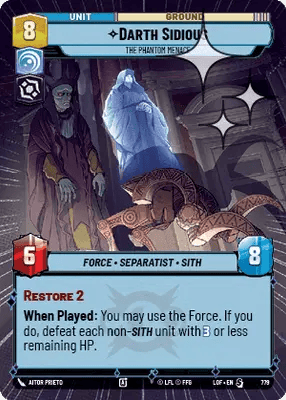 779 Darth Sidious - The Phantom Menace (Hyperspace Foil)