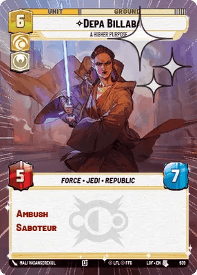 939 Depa Billaba - A Higher Purpose (Hyperspace Foil)