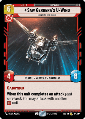174/264 Saw Gerrera's U-Wing, Breaking The Rules