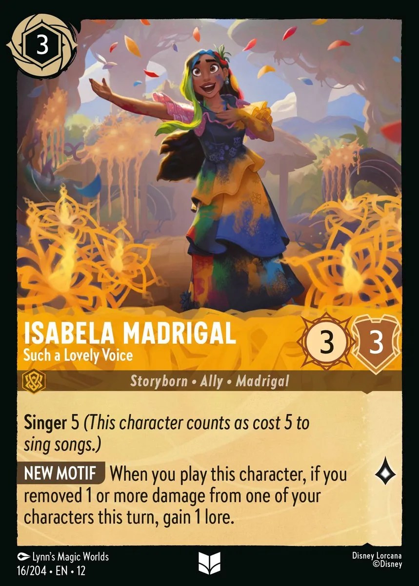 016/204 Isabela Madrigal – Such a Lovely Voice (Foil)
