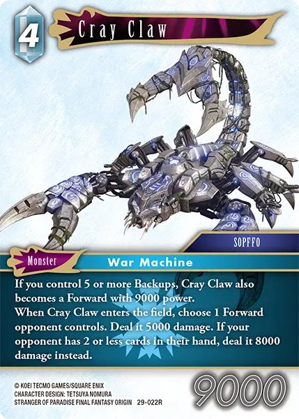 29-022R Cray Claw