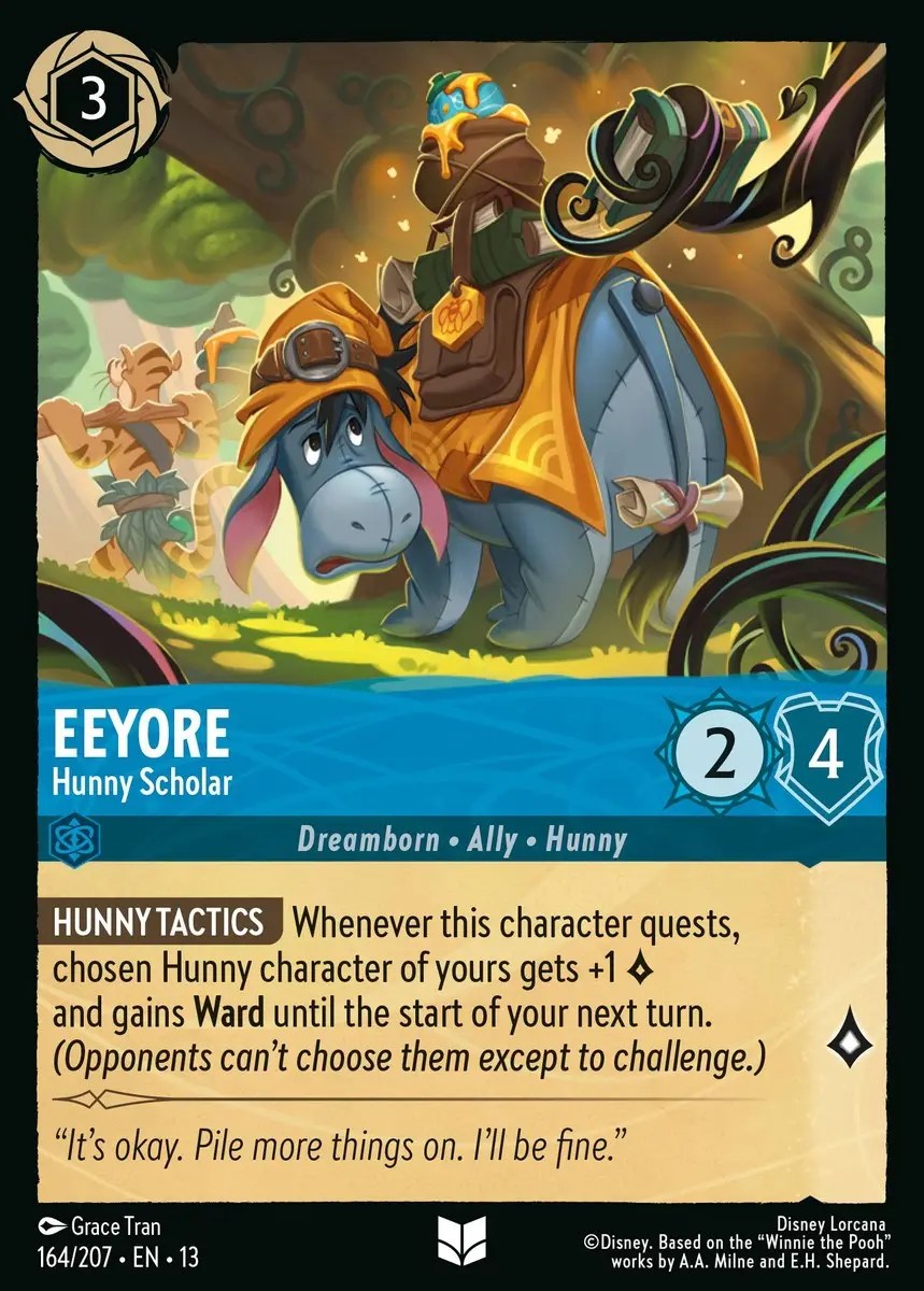 164/207 Eeyore - Hunny Scholar (Foil)