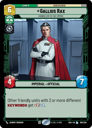 100/264 Gallius Rax, Counselor to the Empire