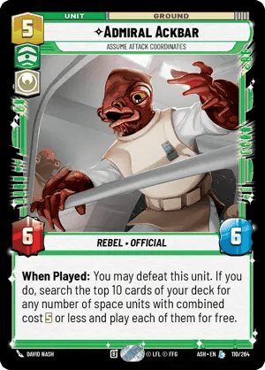 110/264 Admiral Ackbar, Assume Attack Coordinates