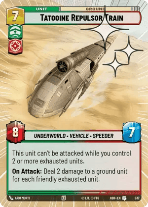 537 Tatooine Repulsor Train (Hyperspace Foil)