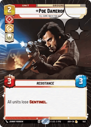 542 Poe Dameron, I'll Come Back for You (Hyperspace Foil)