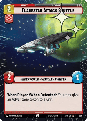 669 Flarestar Attack Shuttle (Hyperspace Foil)