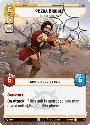 711 Ezra Bridger, The Force is All I Need (Hyperspace Foil)