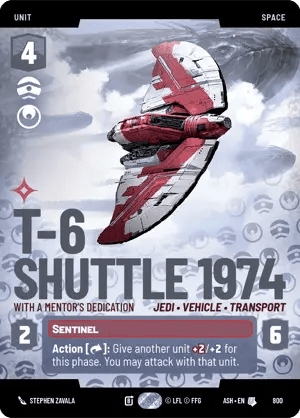800 T-6 Shuttle 1974 - With a Mentor's Dedication (Prestige)