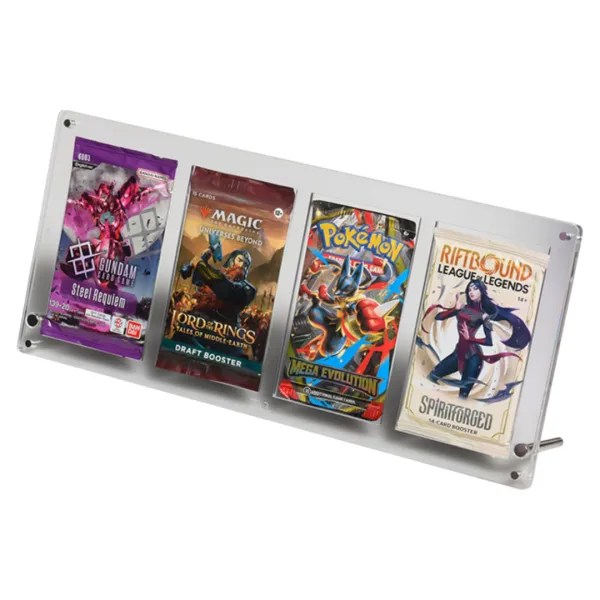 The Acrylic Box – Booster Pack Display – 4 Slot