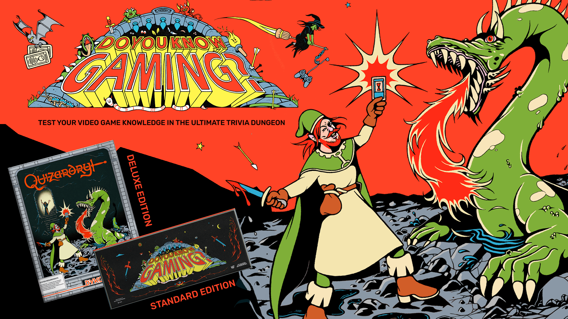 Did You Know Gaming Launch New Dungeon Crawling Trivia Card Game Card DYKG Key Art 