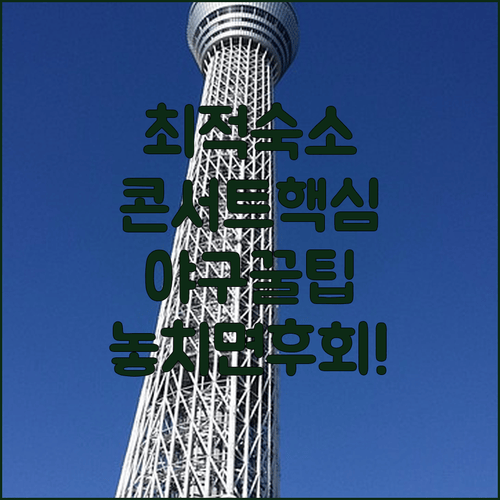 고라쿠엔 스이도바시 호텔 도쿄돔 콘서트 야구 관람 최적 숙소 추천