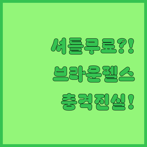 셔틀까지 무료? 뉴 브라운펠스 슐리터반 호텔 선택의 충격적 진실