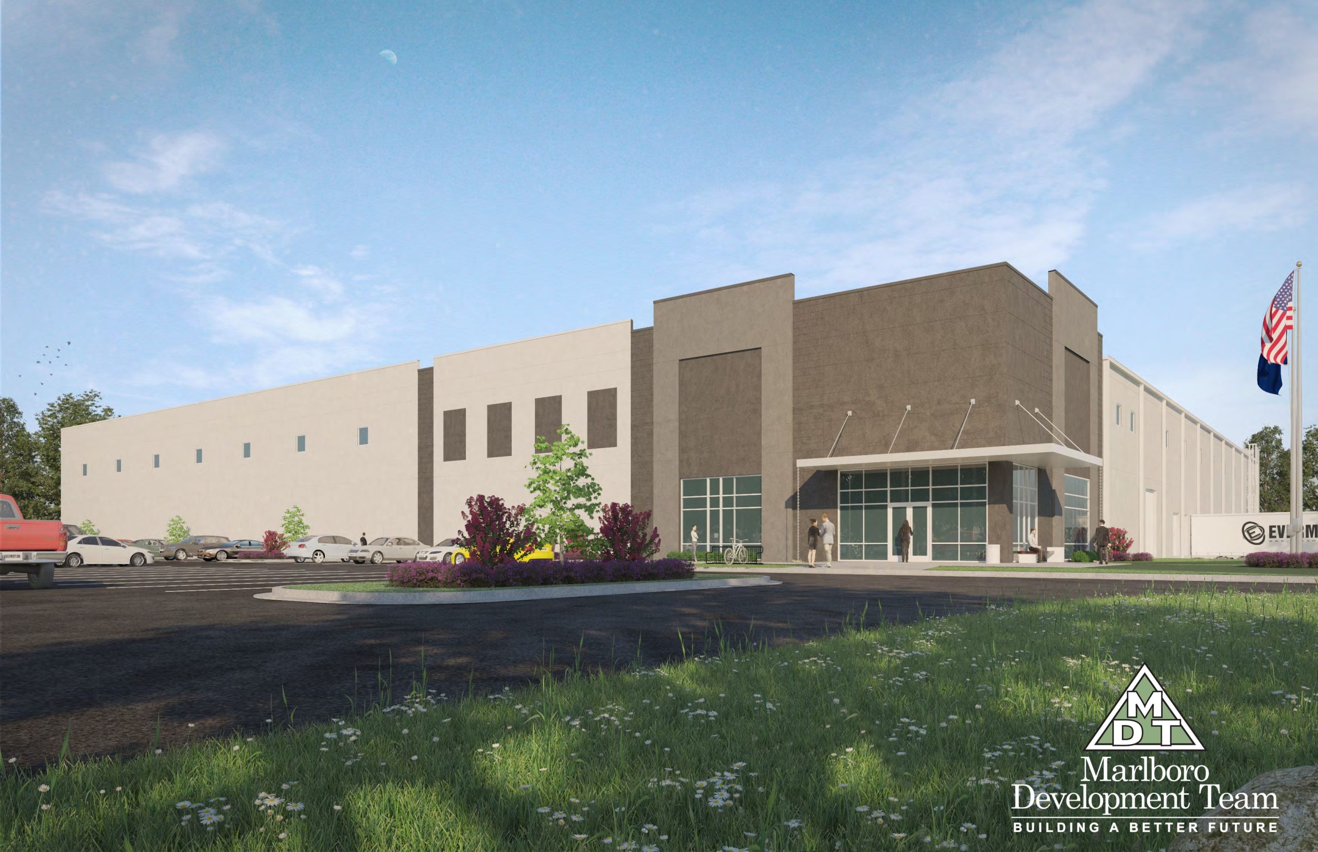 Henry County will partner with Marlboro Development Team to construct a shell building at the Patriot Centre Industrial Park. Rendering courtesy of Henry County.