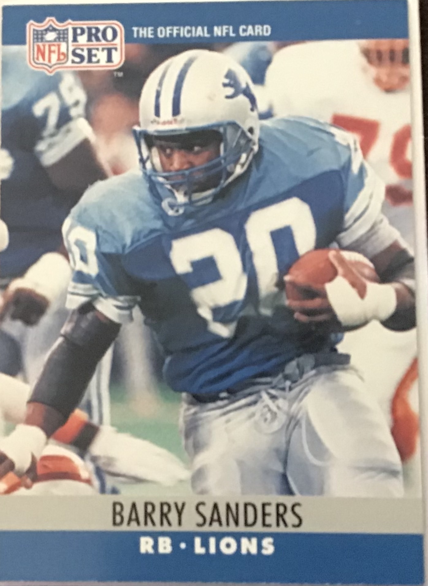 Barry Sanders 1990 NFL Pro Set #102