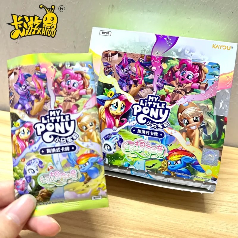 Genuine Kayou My Little Pony Card Fantasy Wonderland Shiny Ruby Cute Princess Trading Game Anime Collection Card Battle Toy Gift.