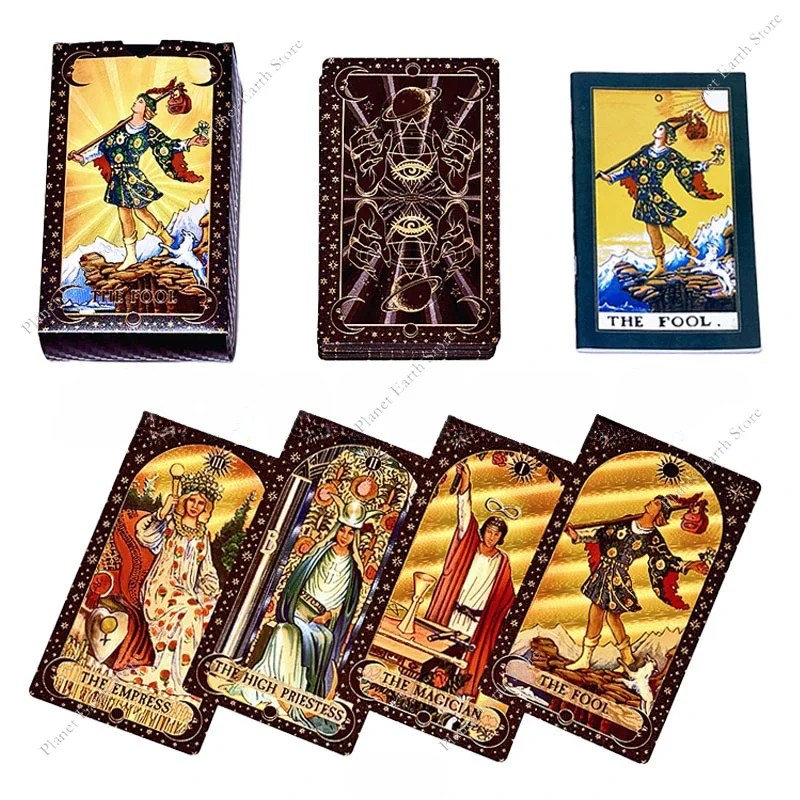 12*7CM Tarot Card Classic Board Game Beginner Prophecy For Self-Learning Props Playing Game for Family Gathering.
