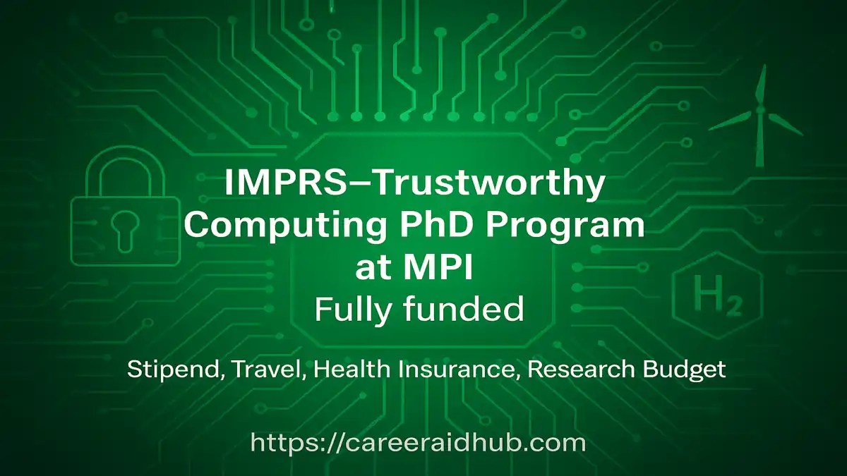 IMPRS Trust PhD program in Germany with full funding, research support, and international collaboration