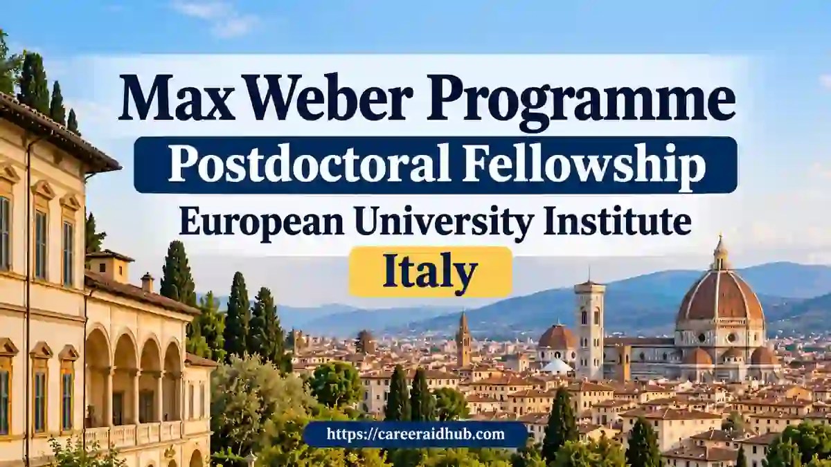 Max Weber Fellowship 2027–28 at European University Institute for early-career social sciences and humanities researchers