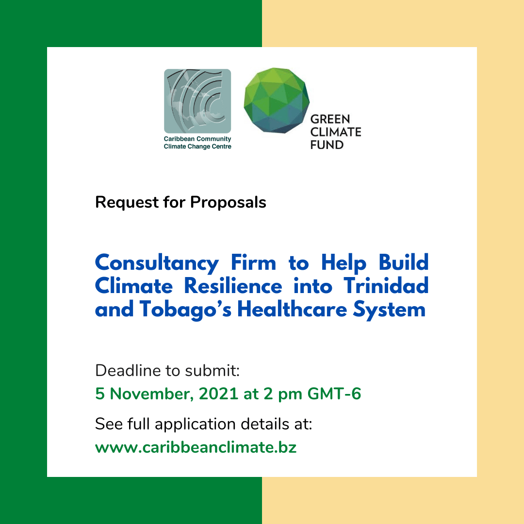 Request for Proposals – Recruitment of Consultancy Firm to undertake Needs, Vulnerability and Smart Healthcare Systems Assessments for Trinidad and Tobago