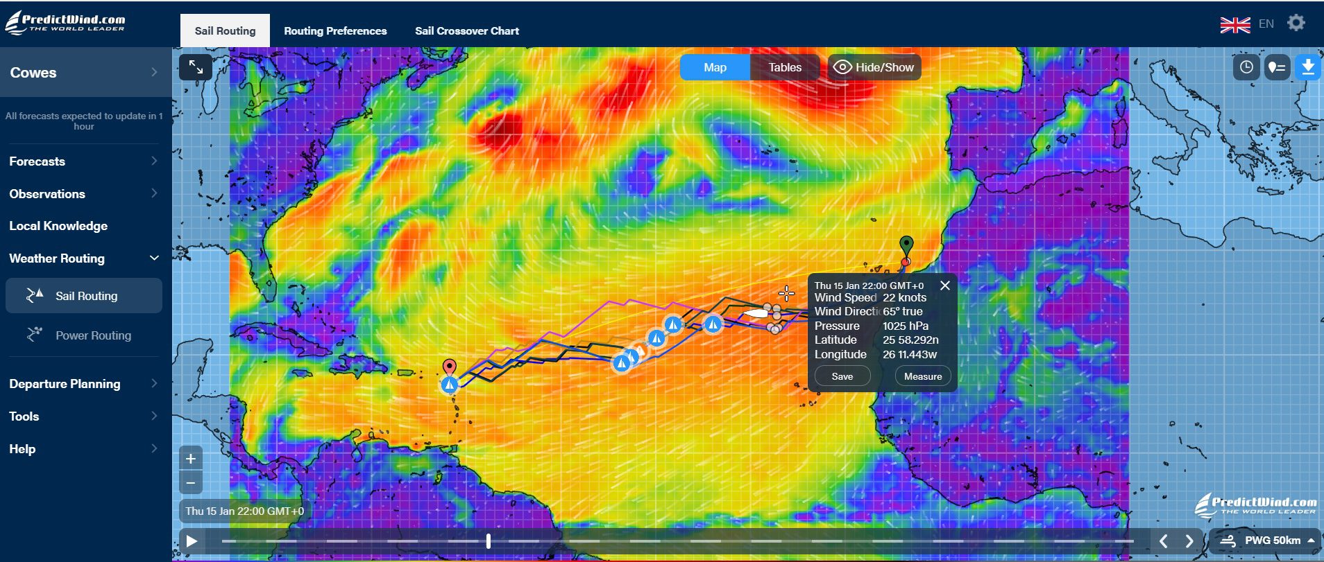 Inside The Navigator S Mind How Three Elite Strategists Are Reading Screengrab Navs PredictWind 