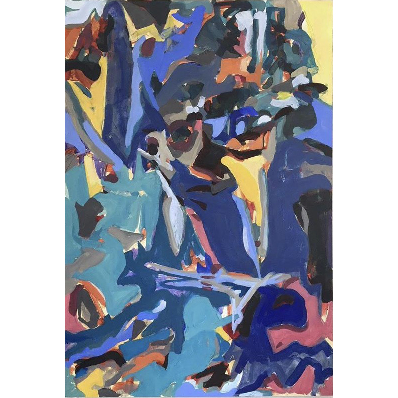 John Reno Jackson, ravenous plea, money promised, Acrylic and Charcoal on Canvas. 32 x 37 inches, 2019