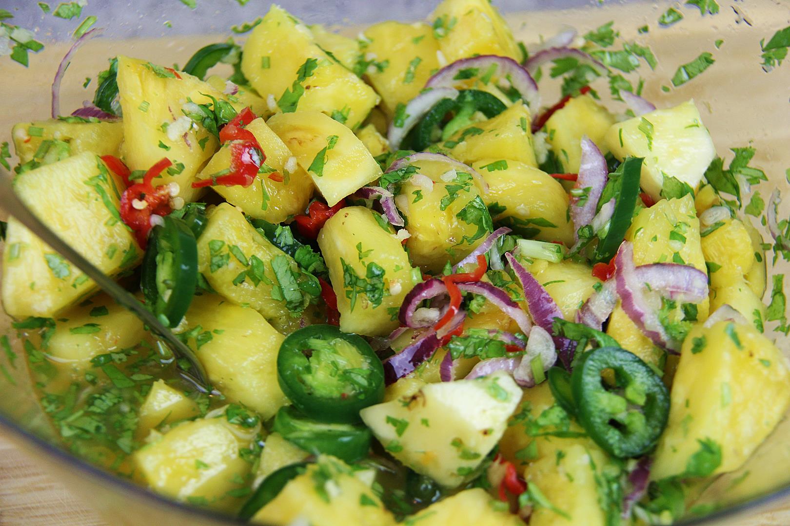 Applewood Smoked Pineapple Chow