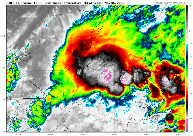 Eta Redevelopment; Caribbean and Florida Threat; Central America Impacts