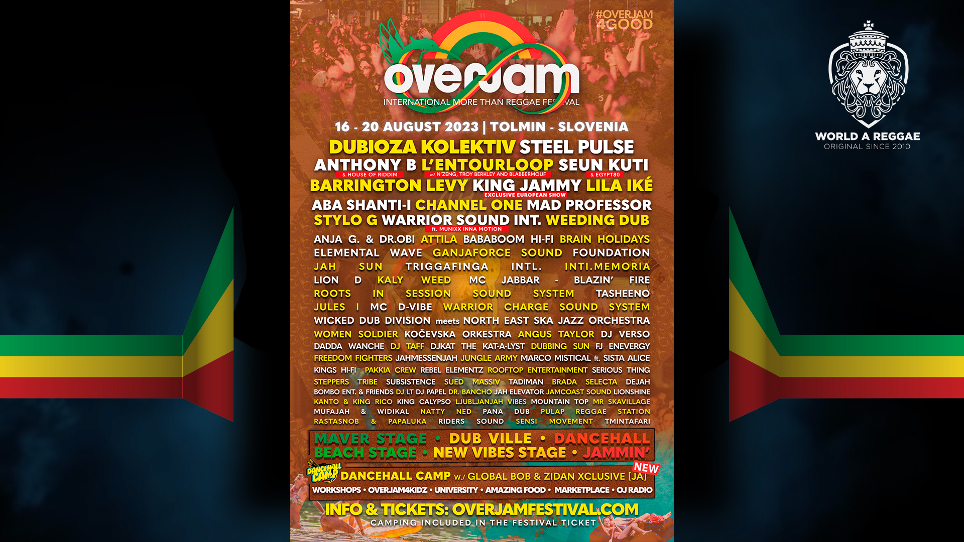 Full line-up for the eleventh edition of OverJam – World