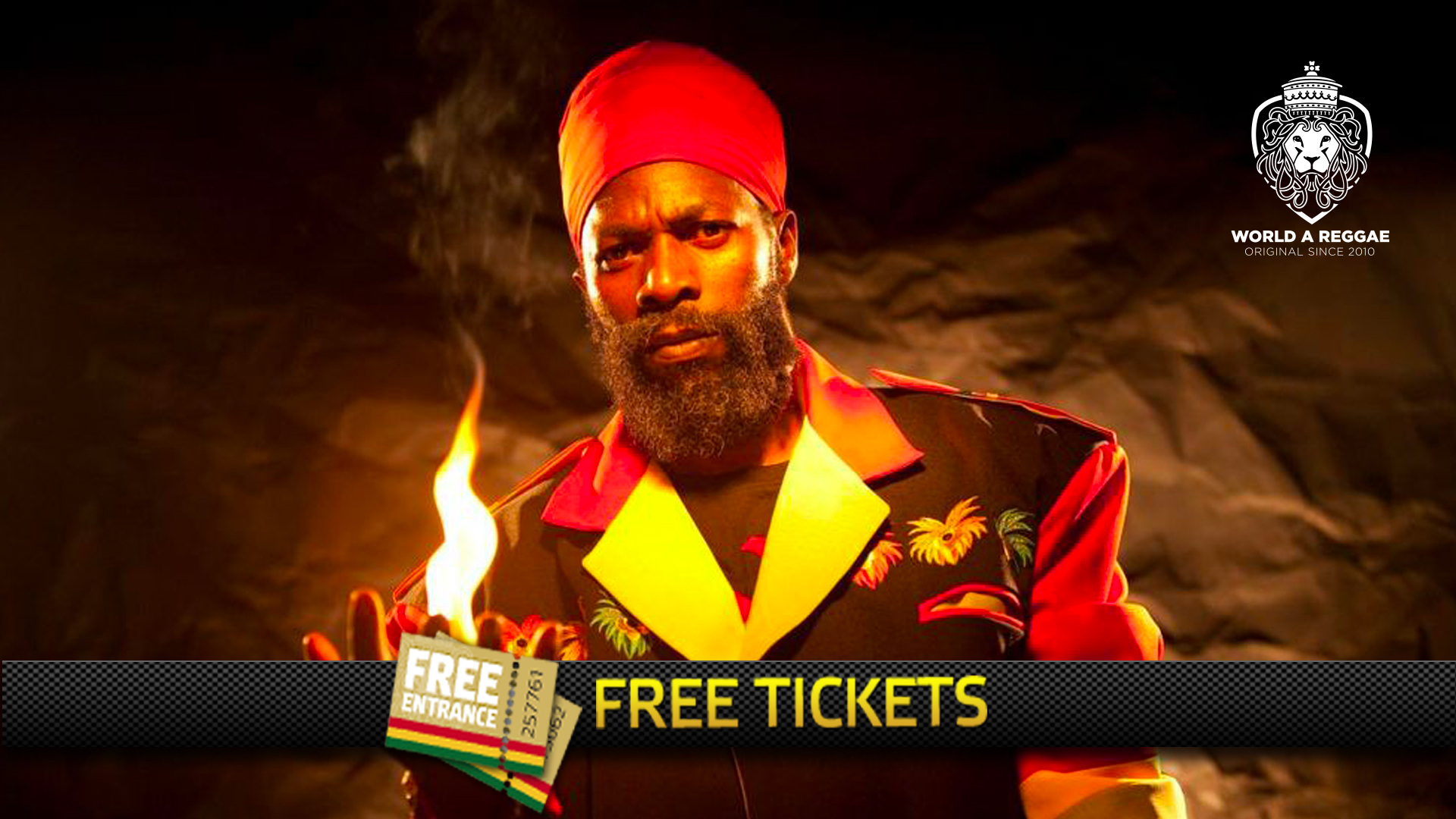 2x 2 Tickets to Capleton Live at Melkweg Amsterdam, October