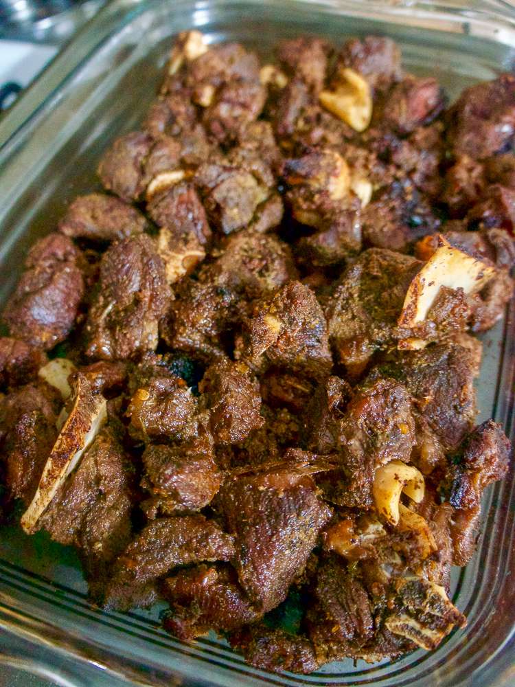 Tassot Cabrit or Fried Goat Meat Bits