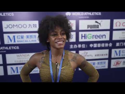 Sha’Carri Richardson reacts to losing season opener at Xiamen Diamond League