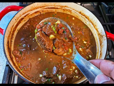 Coconut Stewed Beef With Red Beans | CaribbeanPot.com