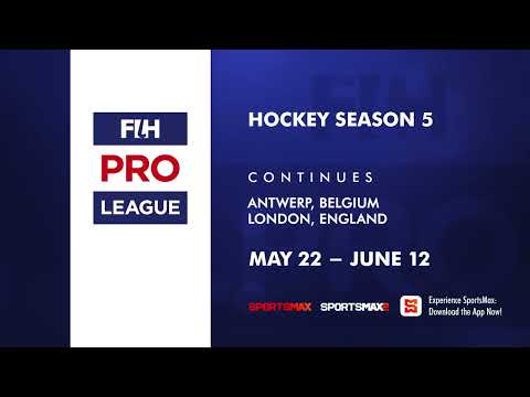 Watch the FIH Hockey Pro League season5 | May 22 – June 12 | on SportsMax, SportsMax2, SportsMax App