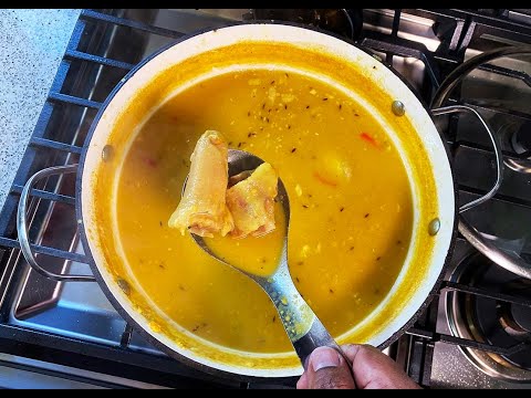 Yellow Split Peas Dhal With Salted Pigtail | CaribbeanPot.com