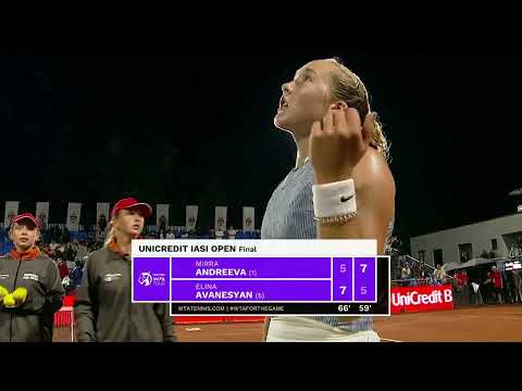 WTA 2024 | IASI Final Match Highlights | Elina Avanesyan vs Mirra Andreeva | SportsMax