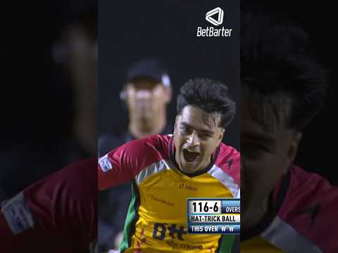 Rashid Khan becomes the first player to take a hat-trick at CPL 🇦🇫🇬🇾🏆