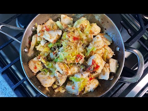 Yam With Smoked Herring And Cabbage #ComfortFood | CaribbeanPot.com