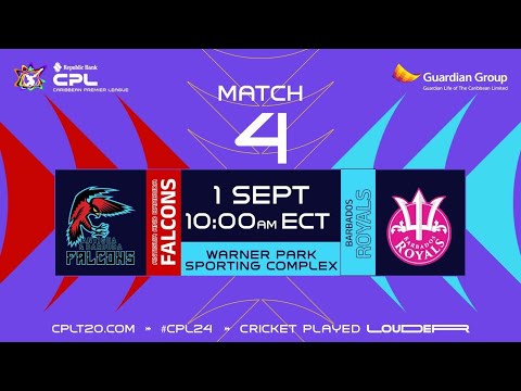 LIVE | Antigua & Barbuda Falcons vs Barbados Royals | CPL 2024