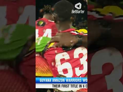 A ten year drought is finally ended, Guyana Amazon Warriors are CPL champions 🇬🇾🏆