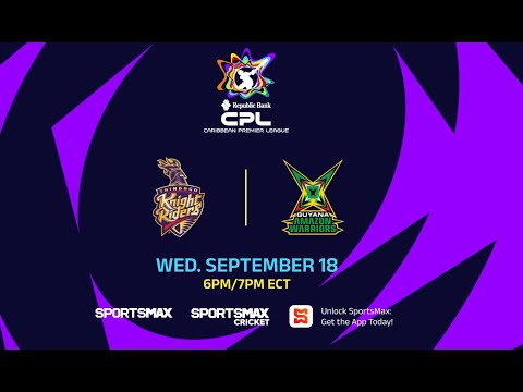 Watch the CPL T20 | Wed, Sept. 18 | 6PM/ 7PM ECT | on SportsMax, SportsMax Cricket and the App!